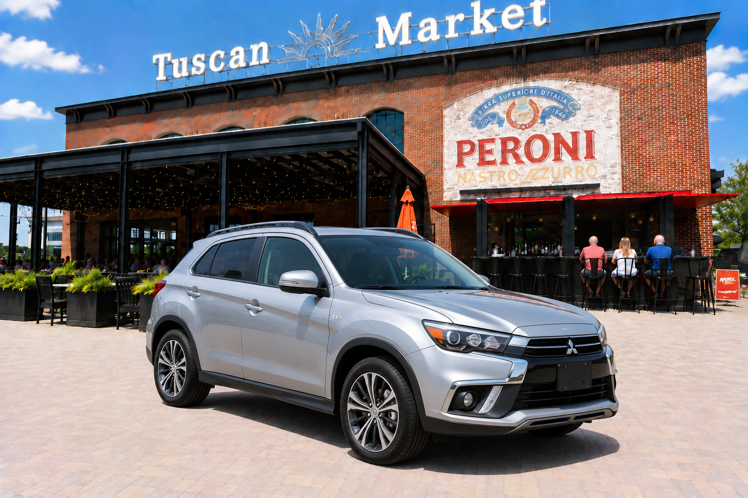 Silver Mitsubishi Outlander Sport