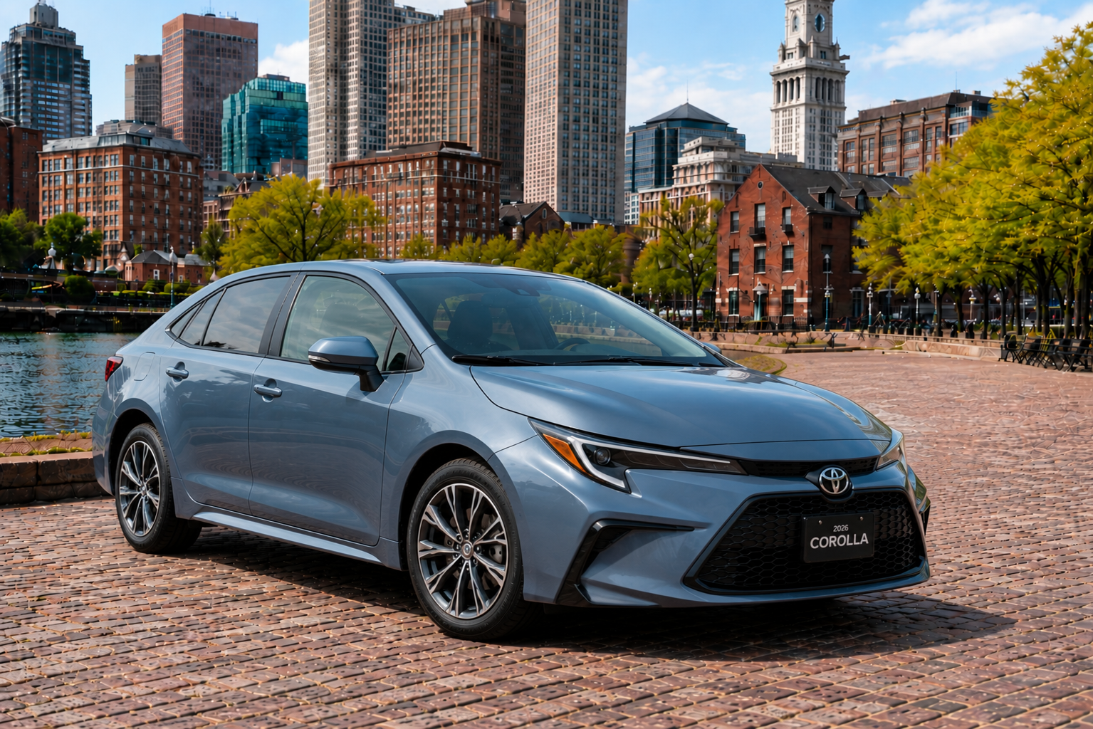 Gray Toyota Corolla