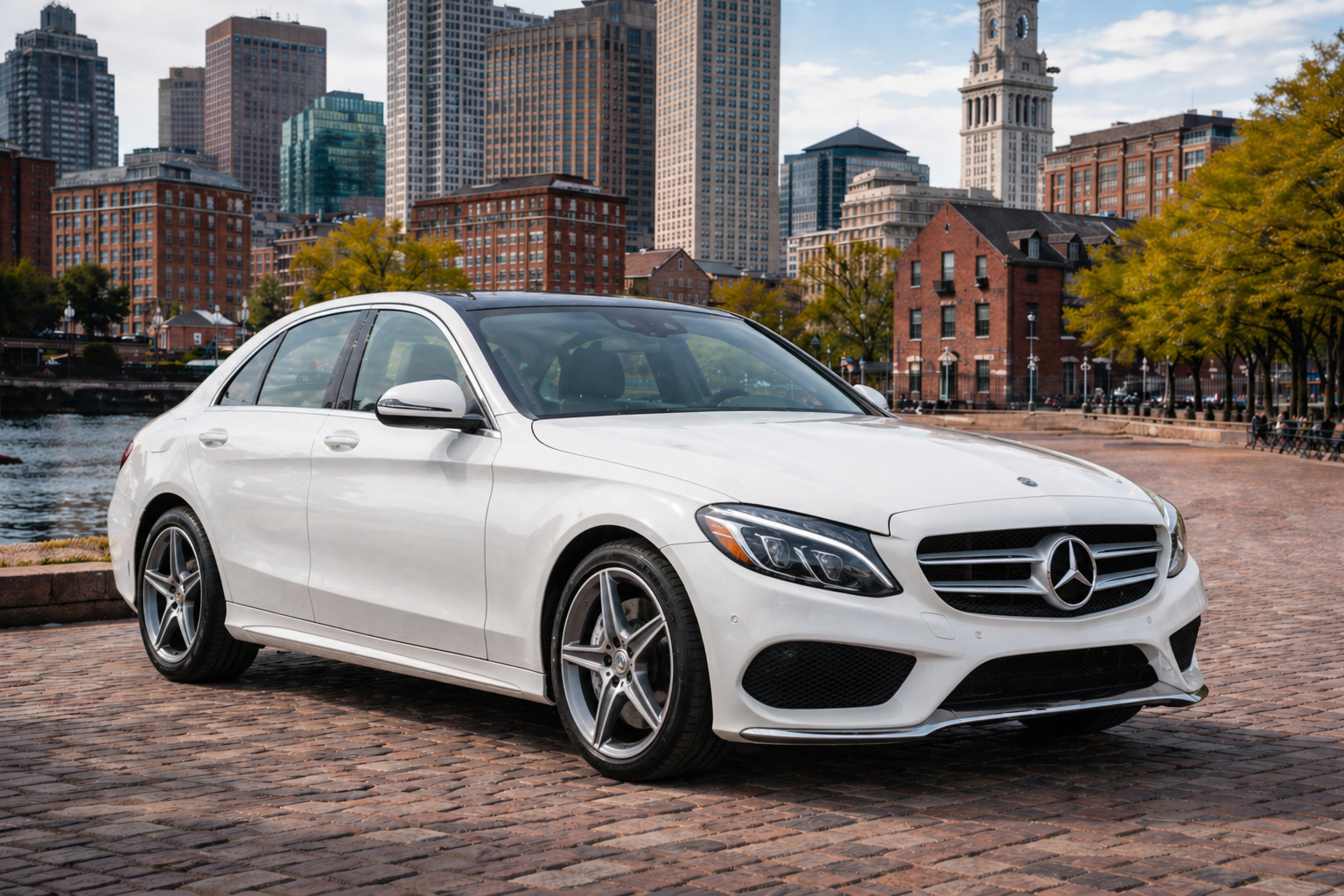 White Mercedes-Benz C 300