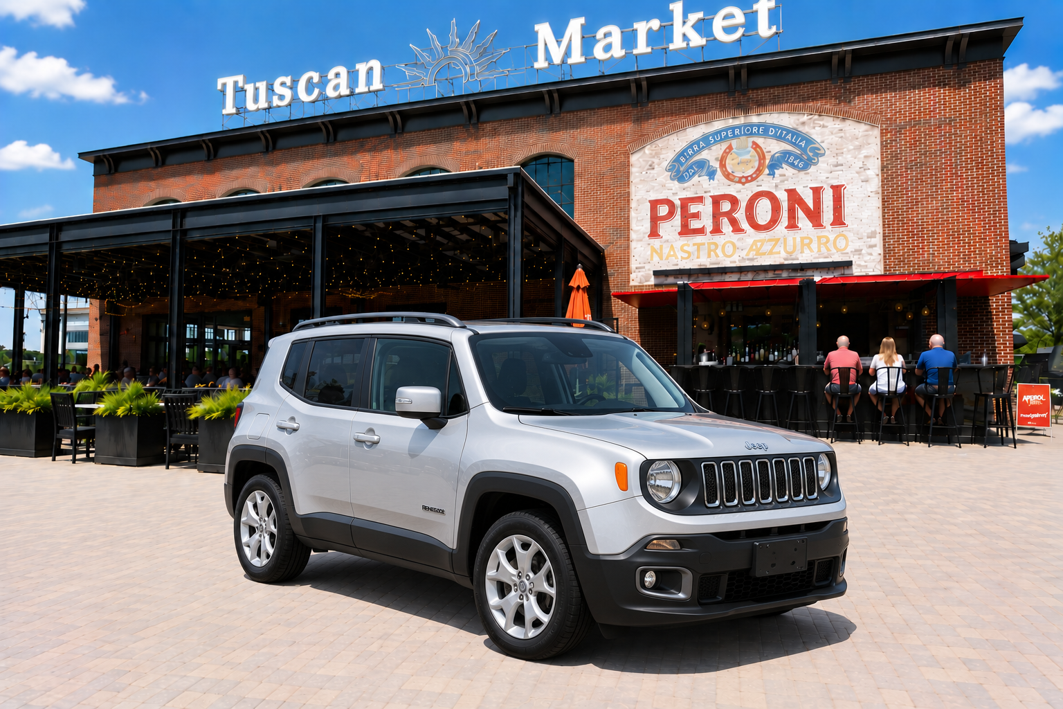 Silver Jeep Renegade