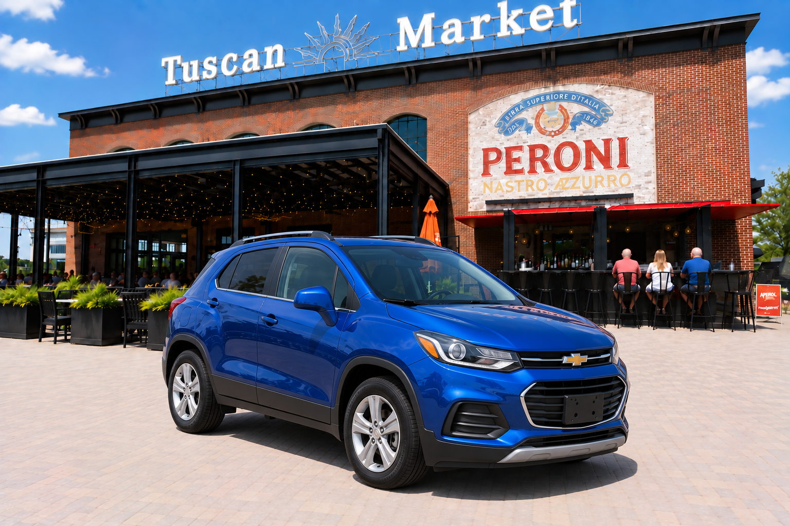 Blue Chevrolet Trax