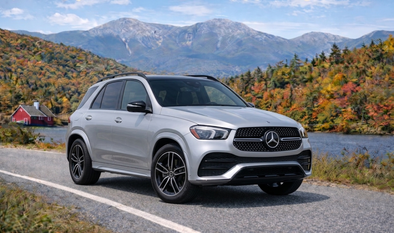 Silver Mercedes-Benz GLE 350