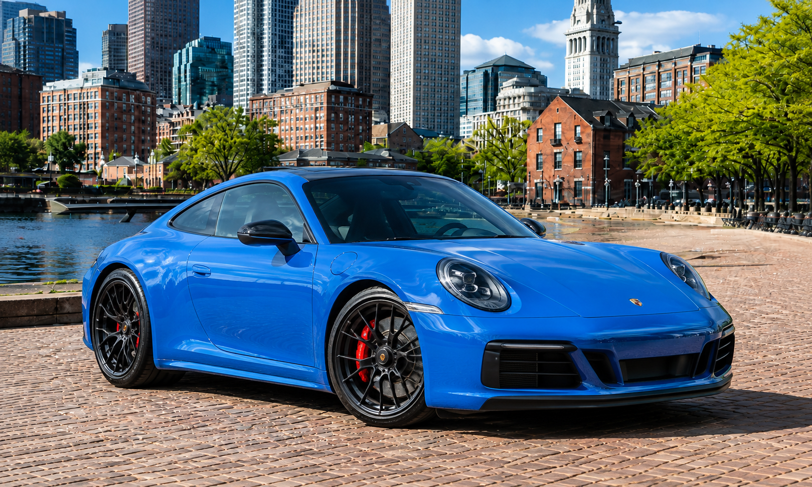 Blue Porsche 911 GTS
