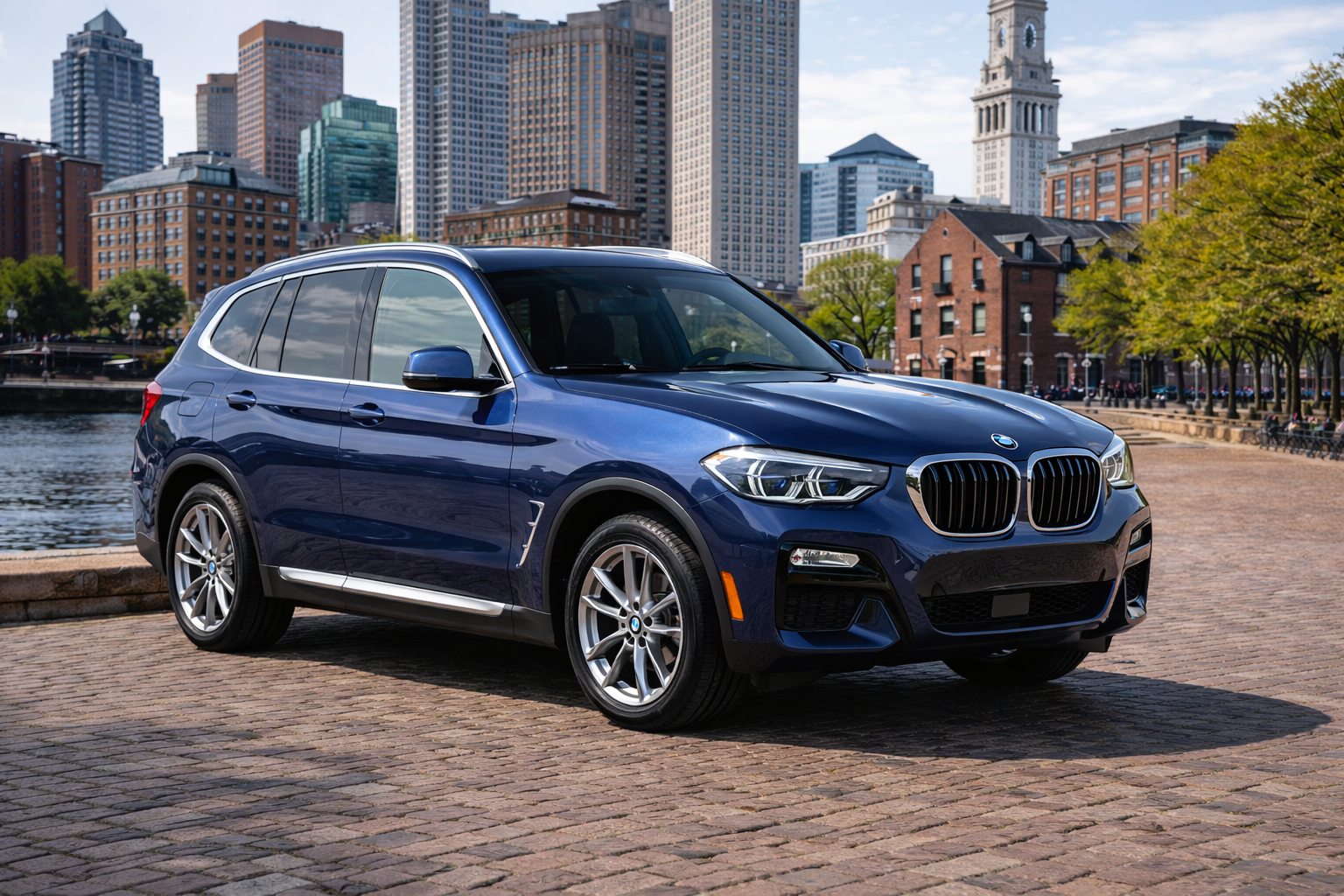 Blue BMW X3