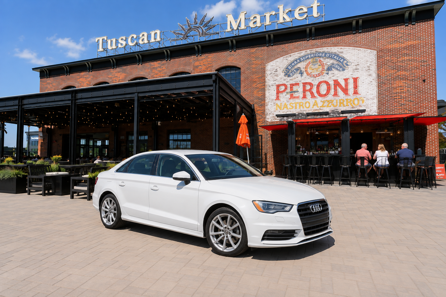White Audi A3