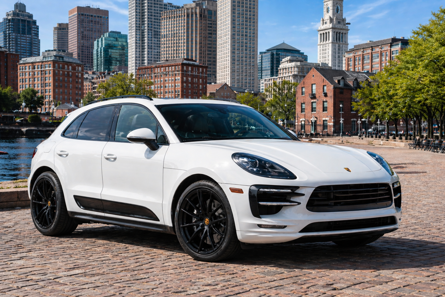 White Porsche Macan