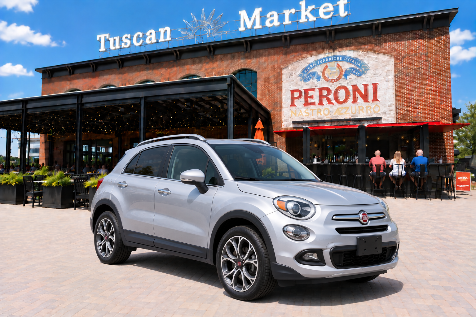 Silver Fiat 500X