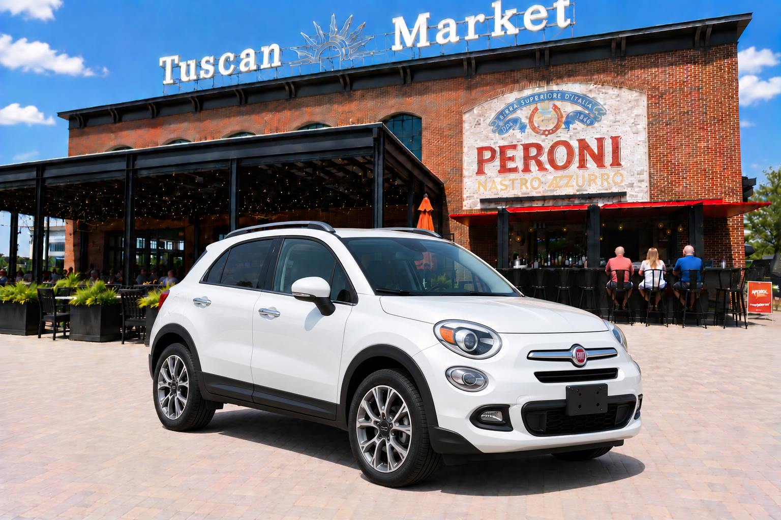 White Fiat 500X