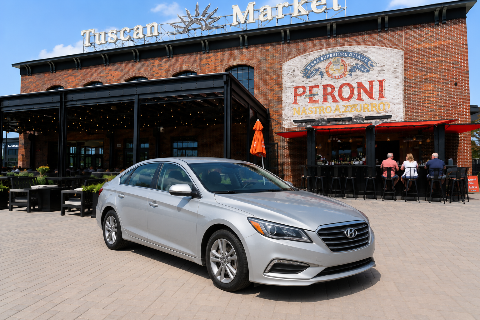 Silver Hyundai Sonata