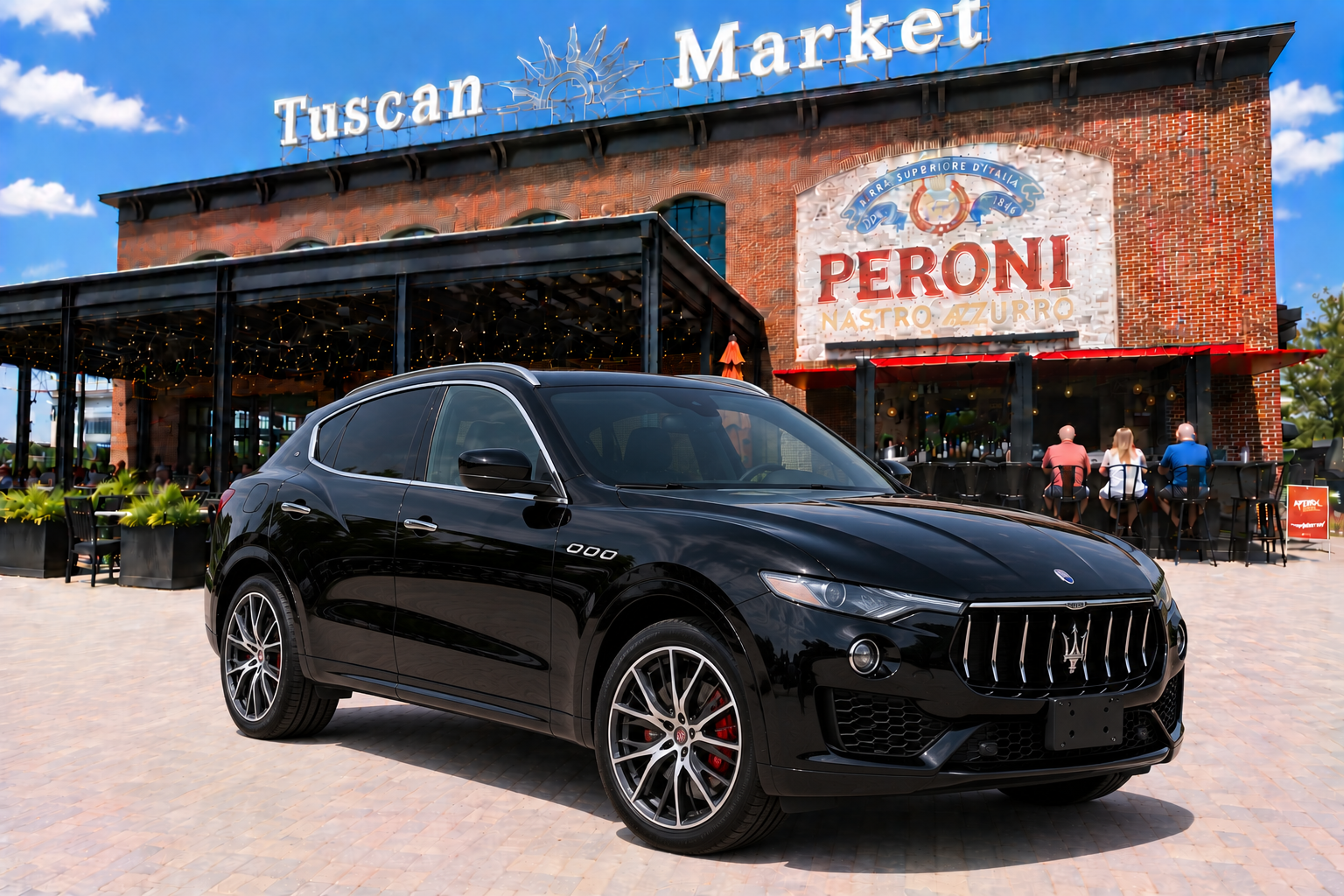 Black Maserati Levante