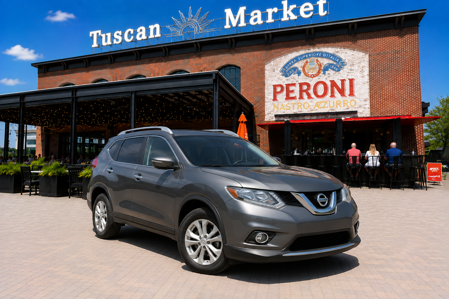 Gray Nissan Rogue